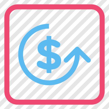 Ters ibraz vektör simgesi bir çerçeve içinde