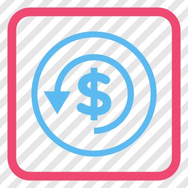 Ters ibraz vektör simgesi bir çerçeve içinde