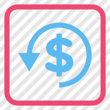 Ters ibraz vektör simgesi bir çerçeve içinde