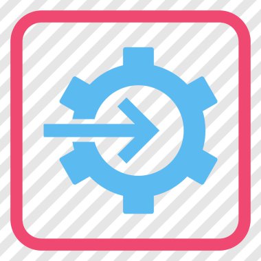 COG Tümleştirme vektör simgesi bir çerçeve içinde