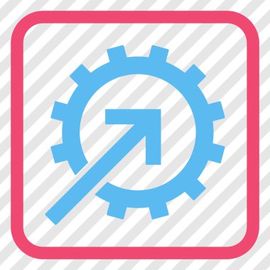 COG Tümleştirme vektör simgesi bir çerçeve içinde