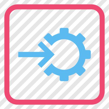 COG Tümleştirme vektör simgesi bir çerçeve içinde