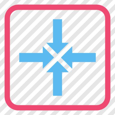 Oklar vektör simgesi bir çerçeve içinde sıkıştırmak