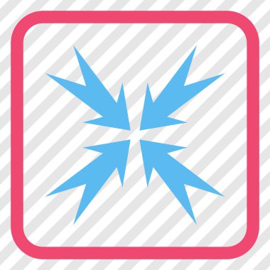 Sıkıştırma ok bir çerçeve içinde simge vektör