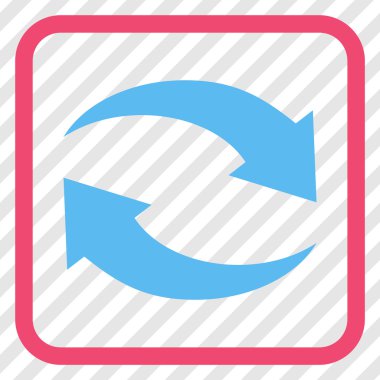 Exchange oklar bir çerçeve içinde simge vektör