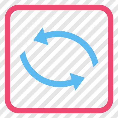 Exchange oklar bir çerçeve içinde simge vektör