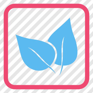 Flora Bitki vektör simgesi bir çerçeve içinde