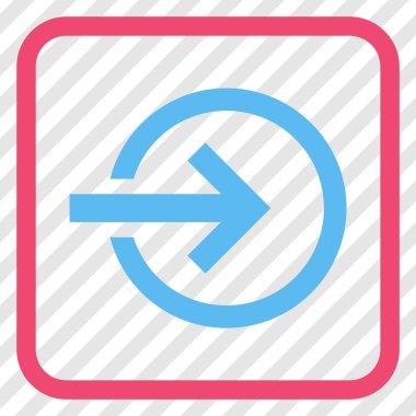 Alma vektör simgesi bir çerçeve içinde