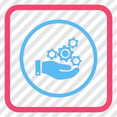 Mekanik Servisi vektör simgesi bir çerçeve içinde