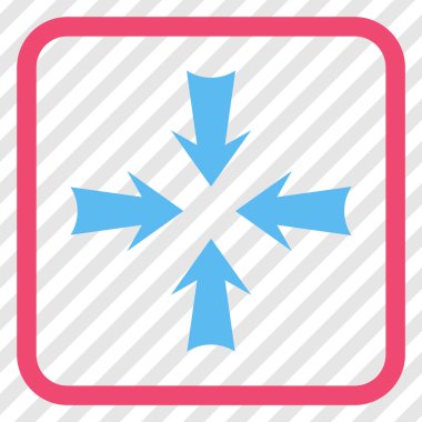 Oklar vektör simgesi bir çerçeve içinde azaltmak