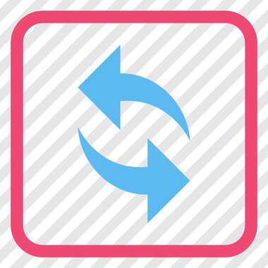 Vektör simgesi bir çerçeve içinde yenileme