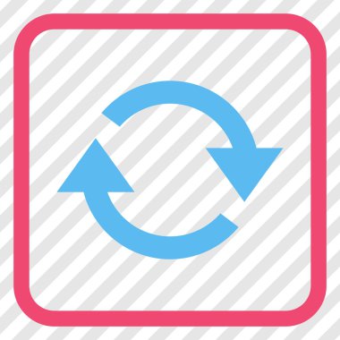 Vektör simgesi bir çerçeve içinde yenileme