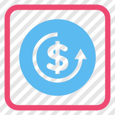 Geri ödeme vektör simgesi bir çerçeve içinde