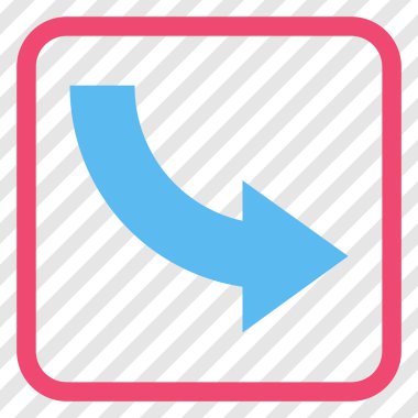 Doğru vektör simgesi bir çerçeve içinde döndürme