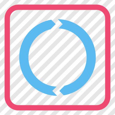 Döndürme vektör simgesi bir çerçeve içinde