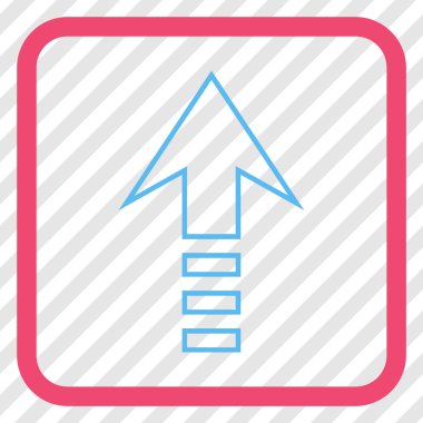 Vektör simgesi bir çerçeve içinde gönder