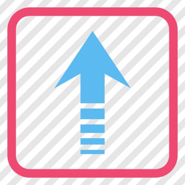 Vektör simgesi bir çerçeve içinde gönder