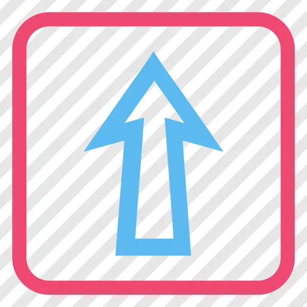 Pil upp vektor ikonen i en ram — Stock vektor