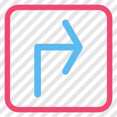 Doğru vektör simge bir çerçevede açmak