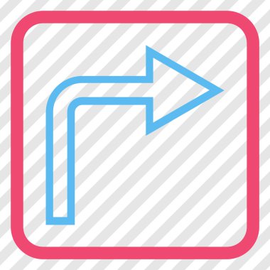 Doğru vektör simge bir çerçevede açmak