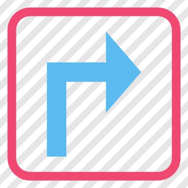 Doğru vektör simge bir çerçevede açmak