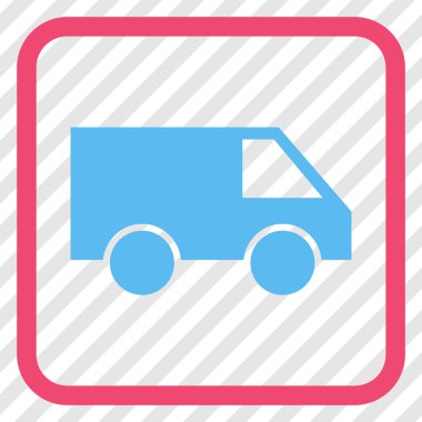 Van vektör simgesi bir çerçeve içinde