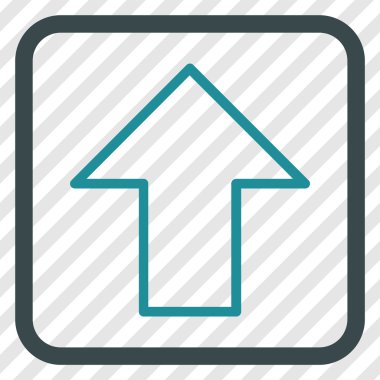 Vektör simgesi bir çerçeve içinde yukarı ok