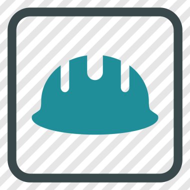 Oluşturucu işçisi vektör simgesi bir çerçeve içinde