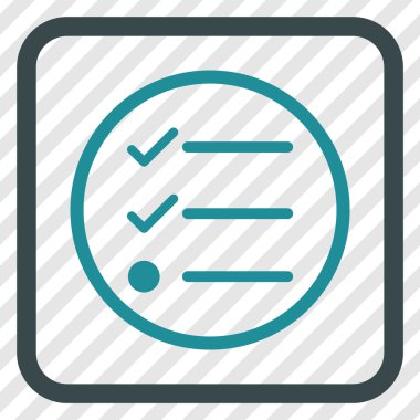 Denetim listesi vektör simgesi bir çerçeve içinde