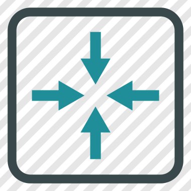 Oklar vektör simgesi bir çerçeve içinde sıkıştırmak