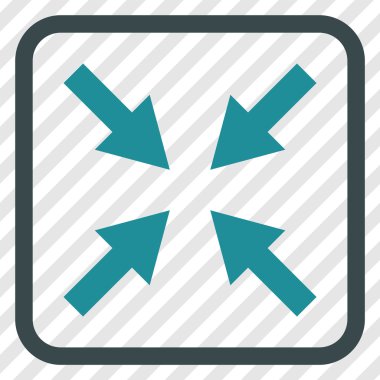 Oklar vektör simgesi bir çerçeve içinde sıkıştırmak