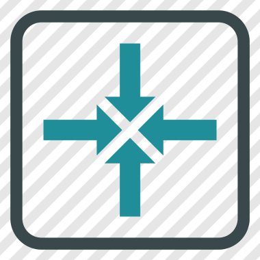 Oklar vektör simgesi bir çerçeve içinde sıkıştırmak