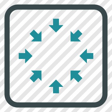 Kompakt oklar bir çerçeve içinde simge vektör