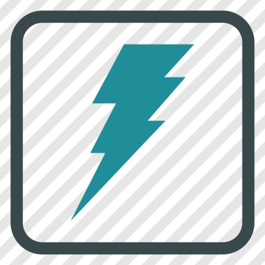 Vektör simgesi bir çerçeve içinde yürütmek