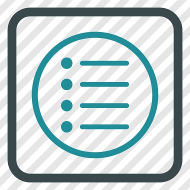 Öğeleri vektör simgesi bir çerçeve içinde