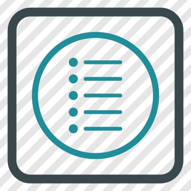 Öğeleri vektör simgesi bir çerçeve içinde