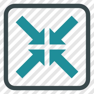 Basınç oklar bir çerçeve içinde simge vektör