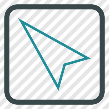 İşaretçi yaptı vektör simgesi bir çerçeve içinde yukarı