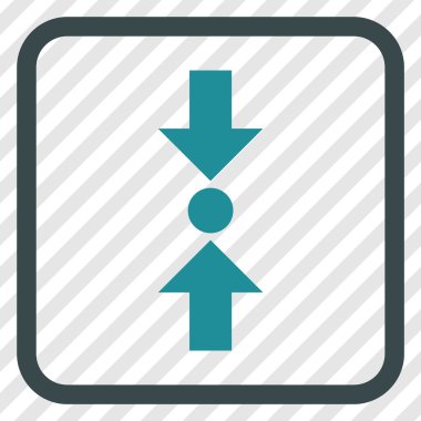 Basınç dikey vektör simgesi bir çerçeve içinde