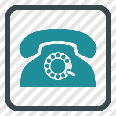 Nabız telefon vektör simgesi bir çerçeve içinde