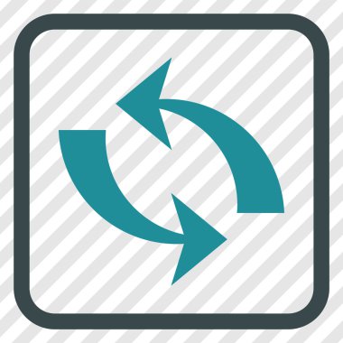 Vektör simgesi bir çerçeve içinde yenileme