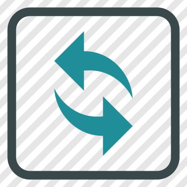 Vektör simgesi bir çerçeve içinde yenileme