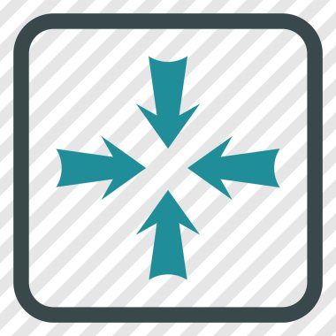 Oklar vektör simgesi bir çerçeve içinde azaltmak