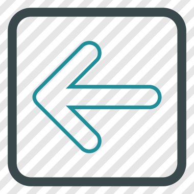 Yuvarlak ok vektör simgesi bir çerçevede yaptı.