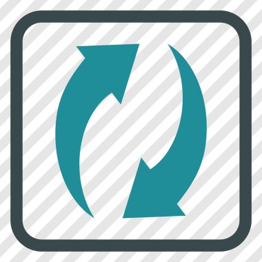 Vektör simgesi bir çerçeve içinde yenileme