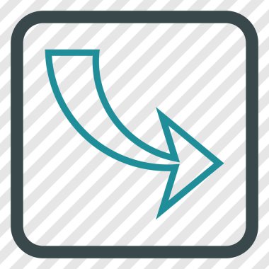 Vektör simgesi bir çerçeve içinde Yinele