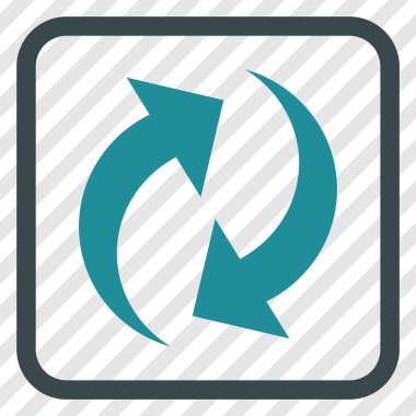 Vektör simgesi bir çerçeve içinde yenileme