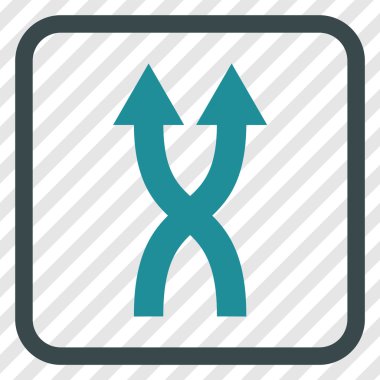 Vektör simge yukarı okları bir çerçevede shuffle