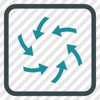 Oklar vektör simgesi bir çerçevede girdap