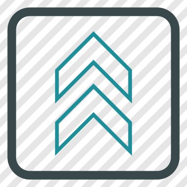 Vektör simgesi bir çerçeve içinde yukarı kayması